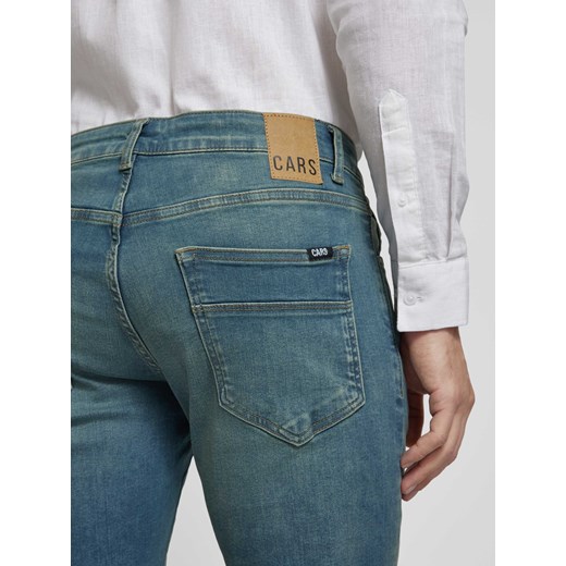 Jeansy o kroju slim fit z efektem znoszenia model ‘BATES’ Cars Jeans 30/32 Peek&Cloppenburg 
