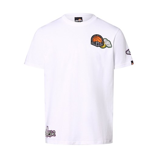 ellesse Koszulka męska - Boretto Mężczyźni Bawełna biały jednolity ze sklepu vangraaf w kategorii T-shirty męskie - zdjęcie 170128474