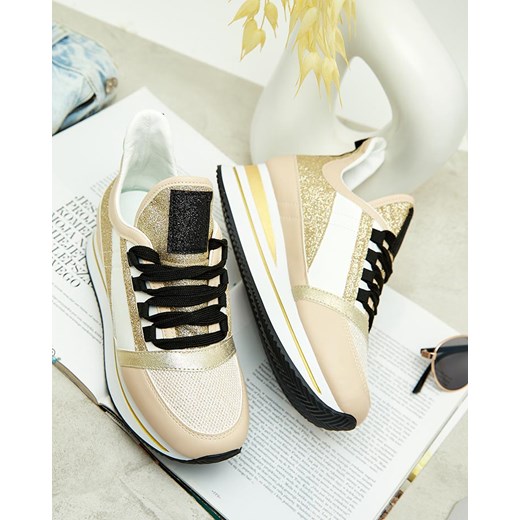 Royalfashion Sportowe sneakersy damskie na koturnie Abitta Royalfashion.pl 38 okazja royalfashion.pl