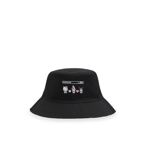 Cropp - Dwustronny kapelusz bucket hat Hello Kitty & Friends - czarny Cropp Uniwersalny Cropp