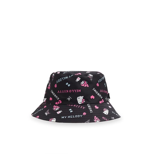 Cropp - Dwustronny kapelusz bucket hat Hello Kitty & Friends - czarny Cropp Uniwersalny Cropp