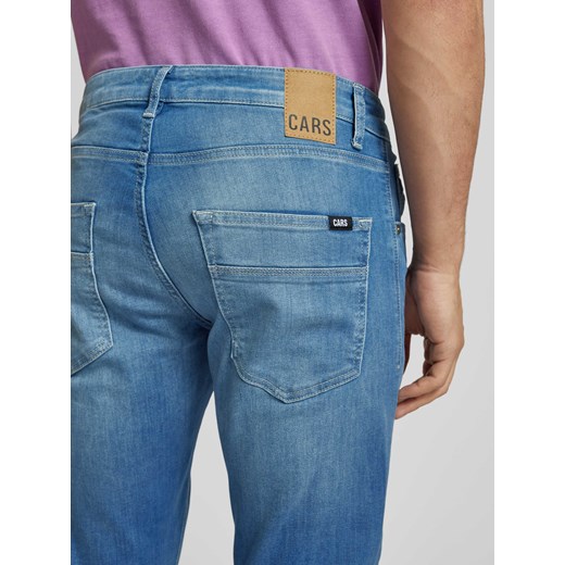 Jeansy o kroju slim fit z efektem znoszenia model ‘BATES’ Cars Jeans 38/32 Peek&Cloppenburg 