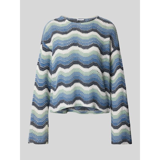 Sweter z dzianiny we wzory na całej powierzchni ze sklepu Peek&Cloppenburg  w kategorii Swetry damskie - zdjęcie 170132333