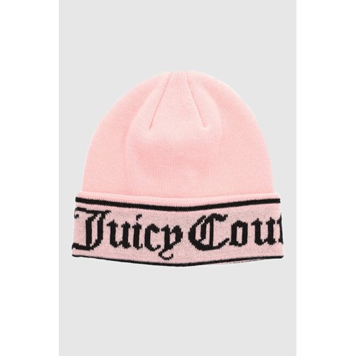 JUICY COUTURE Różowa czapka z logo ze sklepu outfit.pl w kategorii Czapki zimowe damskie - zdjęcie 170134843