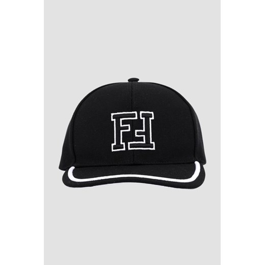 FENDI Czarna czapka z daszkiem FF ze sklepu outfit.pl w kategorii Czapki z daszkiem męskie - zdjęcie 170135014
