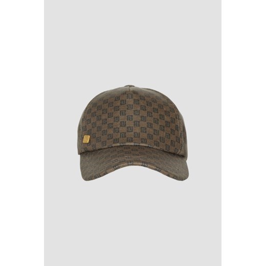 BALMAIN Brązowa czapka z daszkiem Mini Mng Coated Canvas, Wybierz rozmiar 1 ze sklepu outfit.pl w kategorii Czapki z daszkiem męskie - zdjęcie 170135030