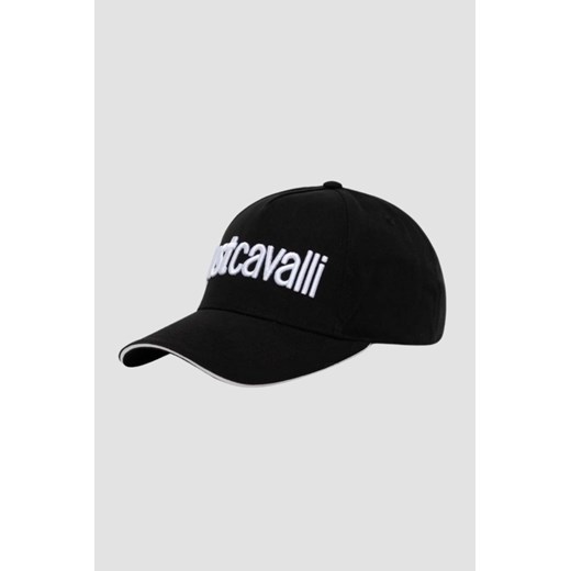 JUST CAVALLI Czarna czapka Logo Embroidery 3d Up ze sklepu outfit.pl w kategorii Czapki z daszkiem męskie - zdjęcie 170135102