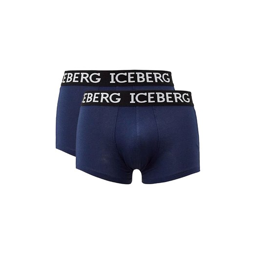Iceberg 2-pack bokserki męskie granatowe ICE1UTR01B-Trunk, Kolor granatowy, Iceberg XL okazja Intymna