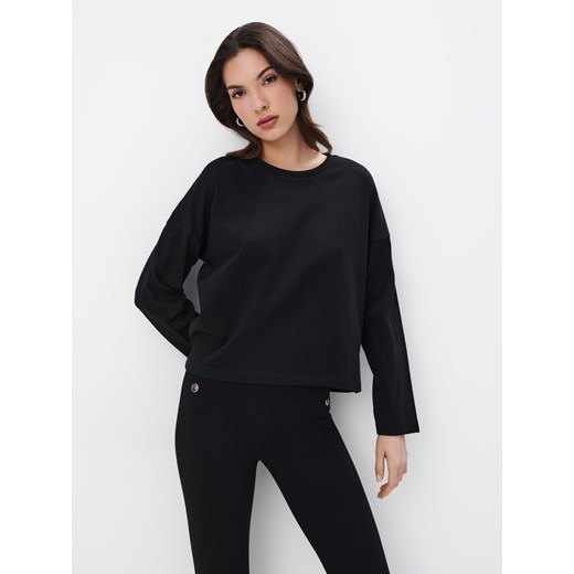 Mohito - Czarna bluzka - czarny ze sklepu Mohito w kategorii Bluzki damskie - zdjęcie 170137754