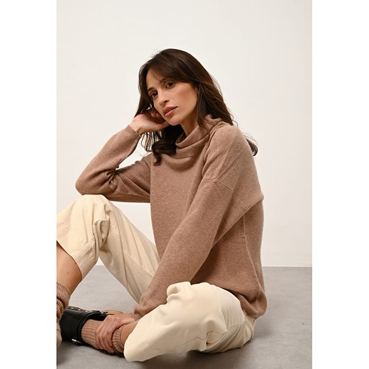 Just Cashmere Kaszmirowy sweter &quot;Blantyre&quot; w kolorze karmelowym ze sklepu Limango Polska w kategorii Swetry damskie - zdjęcie 170141553