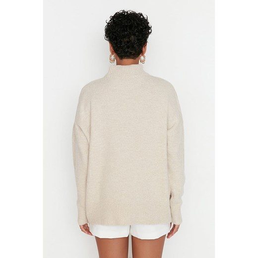 Trendyol sweter damski z poliakrylu z golfem 