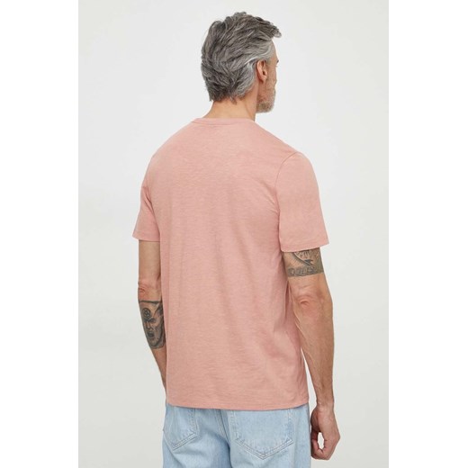 Boss Orange t-shirt bawełniany męski kolor różowy gładki XL ANSWEAR.com