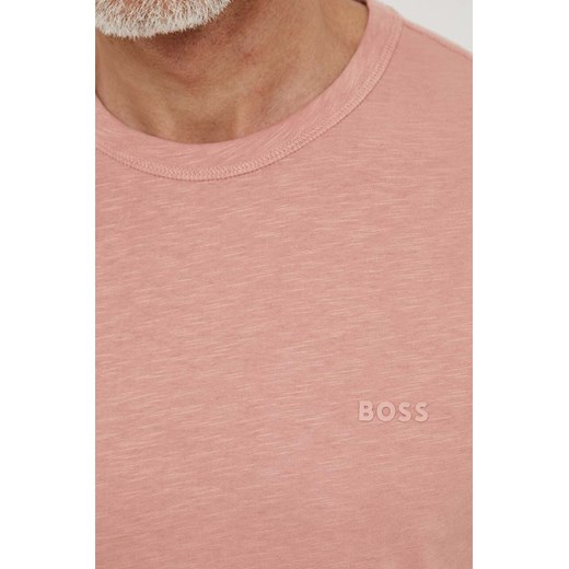 Boss Orange t-shirt bawełniany męski kolor różowy gładki XL ANSWEAR.com