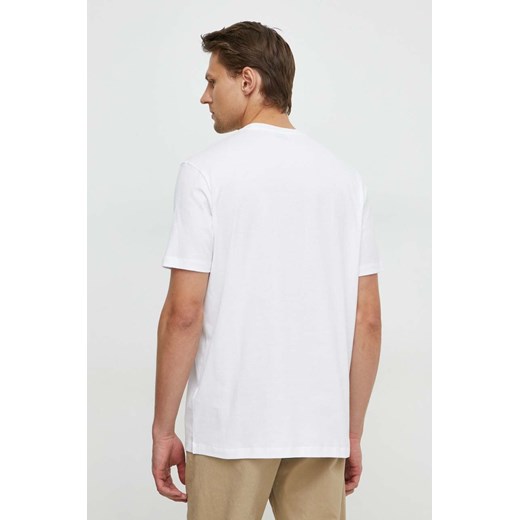 Paul&amp;Shark t-shirt bawełniany męski kolor biały z nadrukiem Paul&shark L ANSWEAR.com