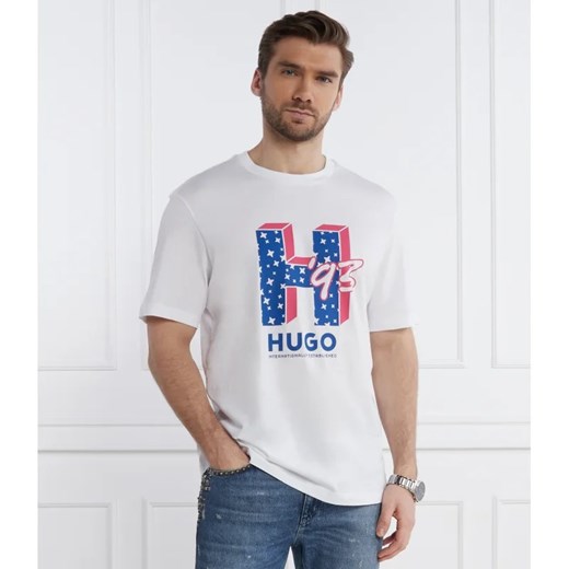 Hugo Blue T-shirt Nentryle | Regular Fit Hugo Blue XL Gomez Fashion Store