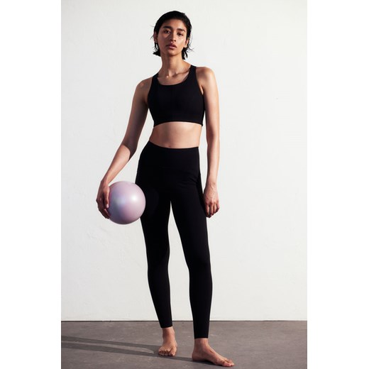 H & M - Legginsy sportowe ShapeMove - Czarny ze sklepu H&M w kategorii Spodnie damskie - zdjęcie 170148054