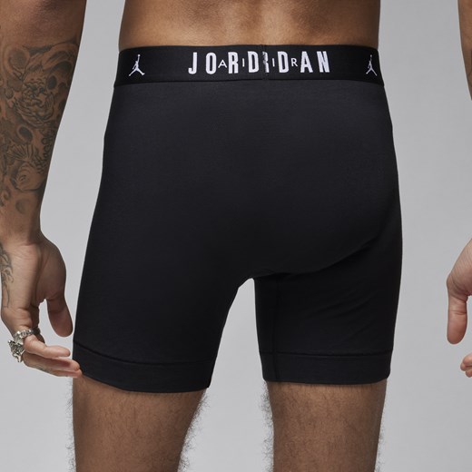 Bokserki męskie Jordan Flight Cotton (3 pary) - Czerń Jordan M Nike poland