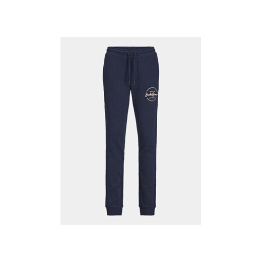 Jack&Jones Junior Spodnie dresowe Gordon 12249856 Granatowy Slim Fit ze sklepu MODIVO w kategorii Spodnie chłopięce - zdjęcie 170148900