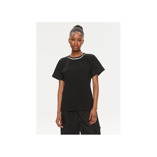 Pinko T-Shirt 103338 A1RP Czarny Regular Fit ze sklepu MODIVO w kategorii Bluzki damskie - zdjęcie 170148911