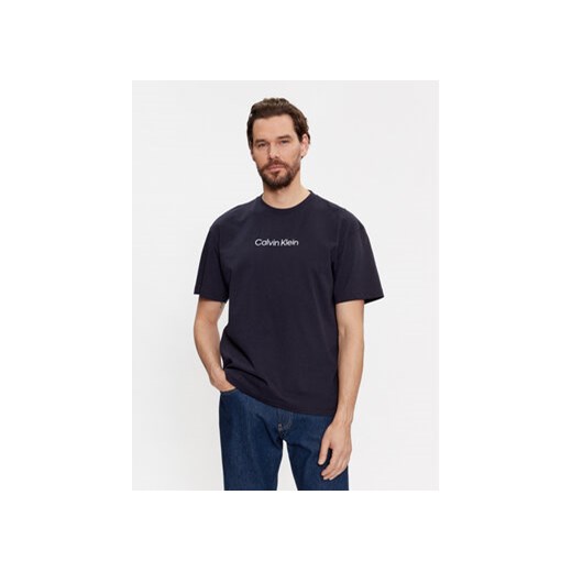 Calvin Klein T-Shirt Hero K10K111346 Granatowy Regular Fit ze sklepu MODIVO w kategorii T-shirty męskie - zdjęcie 170149004