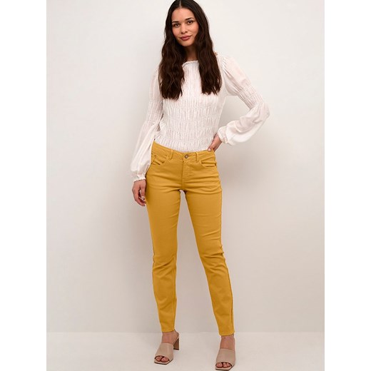 Cream Spodnie &quot;Lotte&quot; w kolorze musztardowym ze sklepu Limango Polska w kategorii Spodnie damskie - zdjęcie 170149731
