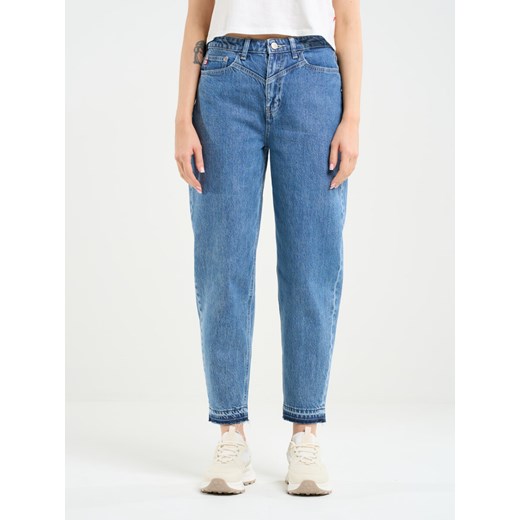 Jeansy damskie mom jeans marmurkowe niebieskie Ria 244 ze sklepu Big Star w kategorii Jeansy damskie - zdjęcie 170150660