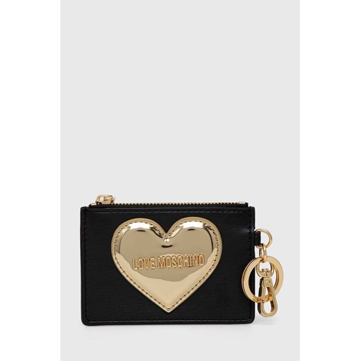 Love Moschino portfel damski kolor czarny ze sklepu ANSWEAR.com w kategorii Portfele damskie - zdjęcie 170152103