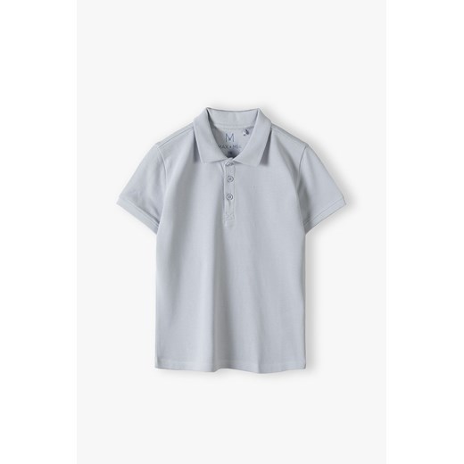 T-shirt polo dla chłopca - niebieski - Max&Mia ze sklepu 5.10.15 w kategorii T-shirty chłopięce - zdjęcie 170154512