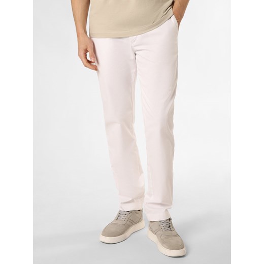 Tommy Hilfiger Spodnie - Denton Mężczyźni Bawełna biały jednolity ze sklepu vangraaf w kategorii Spodnie męskie - zdjęcie 170155231