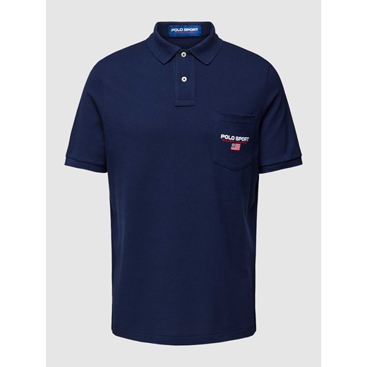 Koszulka polo o kroju classic fit z kieszenią na piersi Polo Sport M Peek&Cloppenburg 