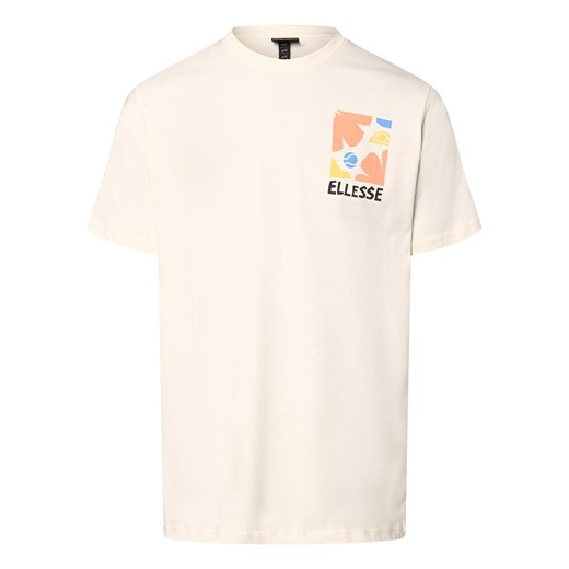 ellesse Koszulka męska - Impronta Mężczyźni Bawełna écru jednolity ze sklepu vangraaf w kategorii T-shirty męskie - zdjęcie 170170812