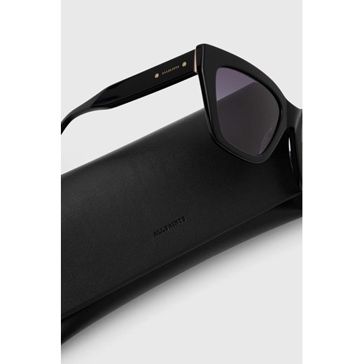 AllSaints okulary przeciwsłoneczne damskie kolor czarny 54 ANSWEAR.com
