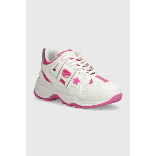 Chiara Ferragni sneakersy skórzane Eyefly Sneakers kolor różowy CF3305_285 ze sklepu ANSWEAR.com w kategorii Buty sportowe damskie - zdjęcie 170171403