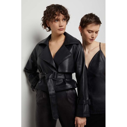 Answear Lab kurtka damska kolor czarny przejściowa ze sklepu ANSWEAR.com w kategorii Kurtki damskie - zdjęcie 170171622
