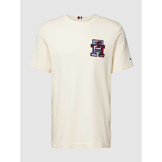 T-shirt z naszywką z logo ze sklepu Peek&Cloppenburg  w kategorii T-shirty męskie - zdjęcie 170174564