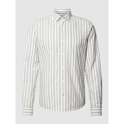 Koszula casualowa o kroju slim fit z wzorem w paski ze sklepu Peek&Cloppenburg  w kategorii Koszule męskie - zdjęcie 170174652
