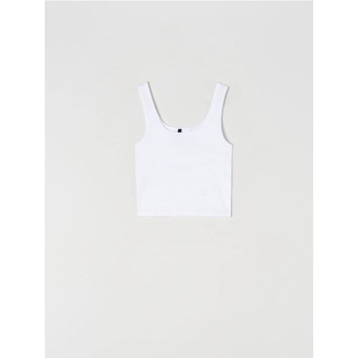 Sinsay - Top na ramiączkach - biały Sinsay XS Sinsay