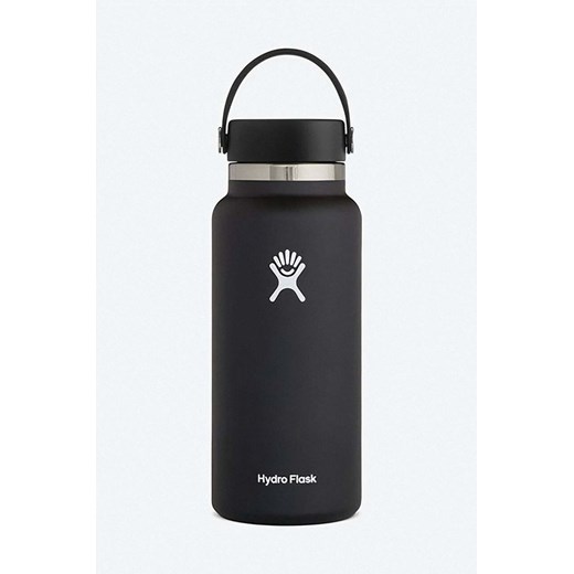 Hydro Flask kolor czarny ze sklepu ANSWEAR.com w kategorii Bidony i butelki - zdjęcie 170175872