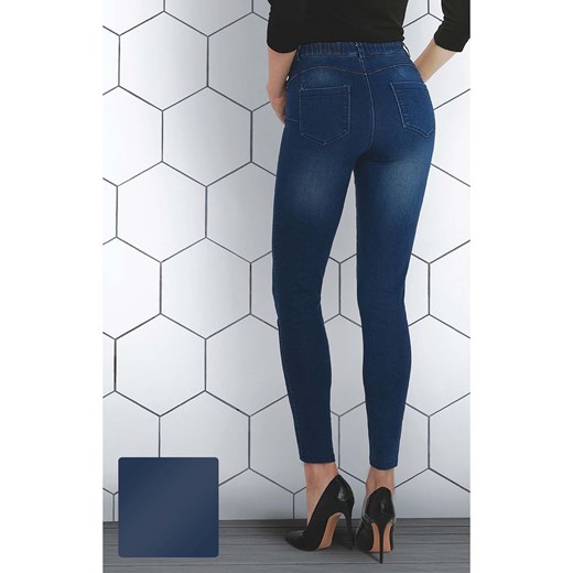 Damskie legginsy ciemny jeans Gatta ze sklepu 5.10.15 w kategorii Spodnie damskie - zdjęcie 170178763