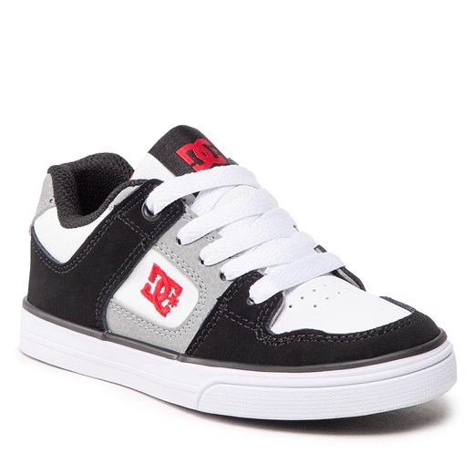 Sneakersy DC Pure ADBS300267 White/Black/Red (Wbd) 35 eobuwie.pl