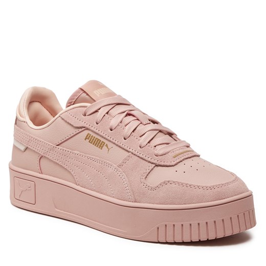 Buty sportowe damskie różowe Puma sneakersy wiązane