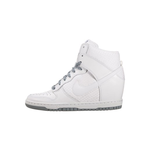 Nike Sportswear DUNK SKY Tenisówki i Trampki wysokie white/dove grey zalando abstrakcyjne wzory