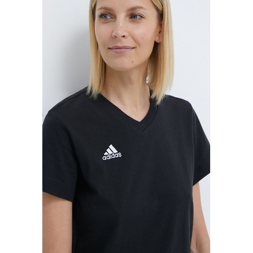 adidas Performance t-shirt bawełniany kolor czarny HC0438 ze sklepu ANSWEAR.com w kategorii Bluzki damskie - zdjęcie 170206251