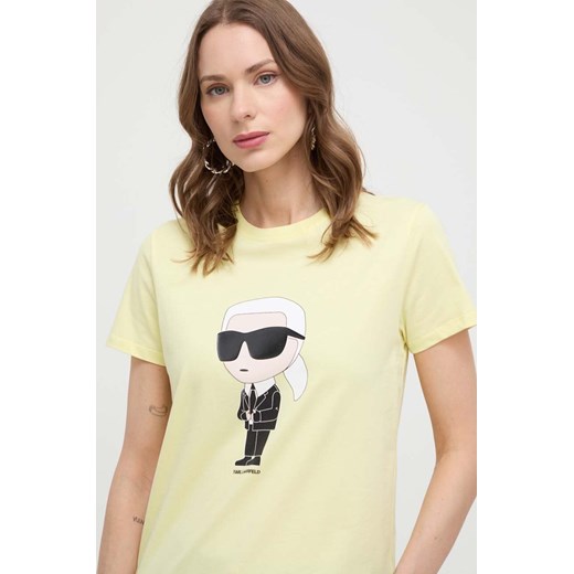 Żółta bluzka damska Karl Lagerfeld 