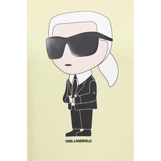 Bluzka damska Karl Lagerfeld żółta 