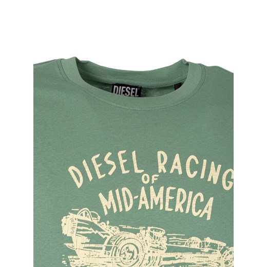 Diesel T-Shirt "T-Diegor" | A03822-0EFAN-5JG | Mężczyzna | Zielony Diesel XL ubierzsie.com okazja