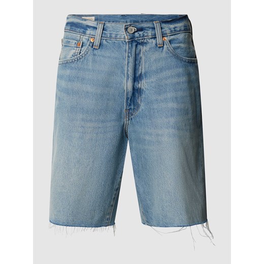 Szorty jeansowe o luźnym kroju z zapięciem na guzik ze sklepu Peek&Cloppenburg  w kategorii Spodenki męskie - zdjęcie 170208672