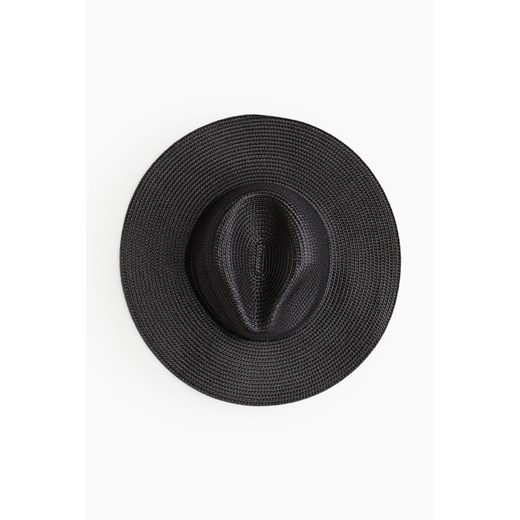 H & M - Kapelusz'słomkowy - Czarny ze sklepu H&M w kategorii Kapelusze damskie - zdjęcie 170209784