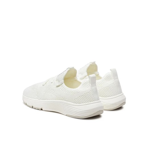 Buty sportowe damskie Marc O'Polo sneakersy białe sznurowane na płaskiej podeszwie 