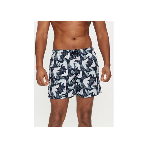Emporio Armani Underwear Szorty kąpielowe 211740 4R444 62736 Granatowy Regular Fit ze sklepu MODIVO w kategorii Kąpielówki - zdjęcie 170211102